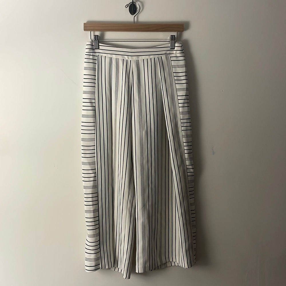 Top Shop Striped Culottes Pants Sz 4P